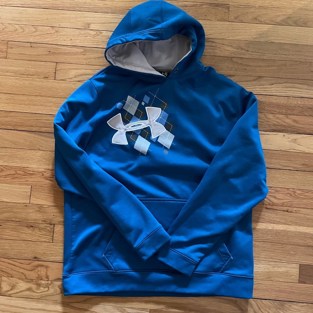 Under Armour Blue Sweatshirt with Geometric Logo